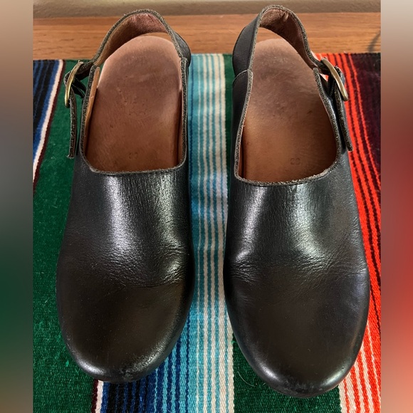 DANSKO Shoes - DANSKO Black Leather Slip-On Clog  EU 38 US  8
